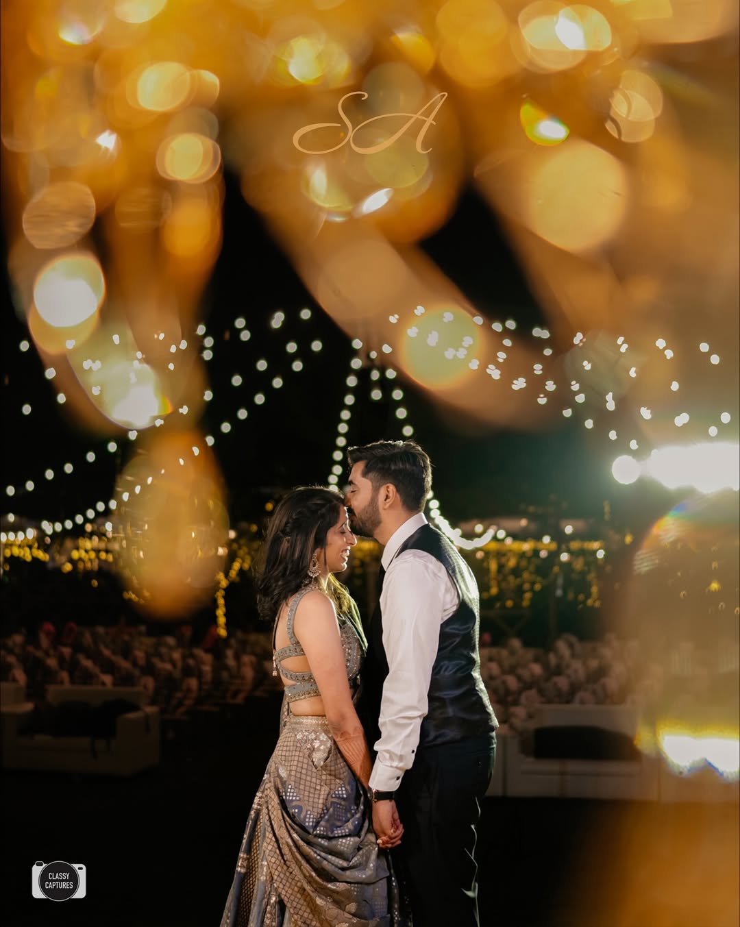 a night of laughter, love, and togetherness—sathvika and ashutosh glowing in every frame. surrou